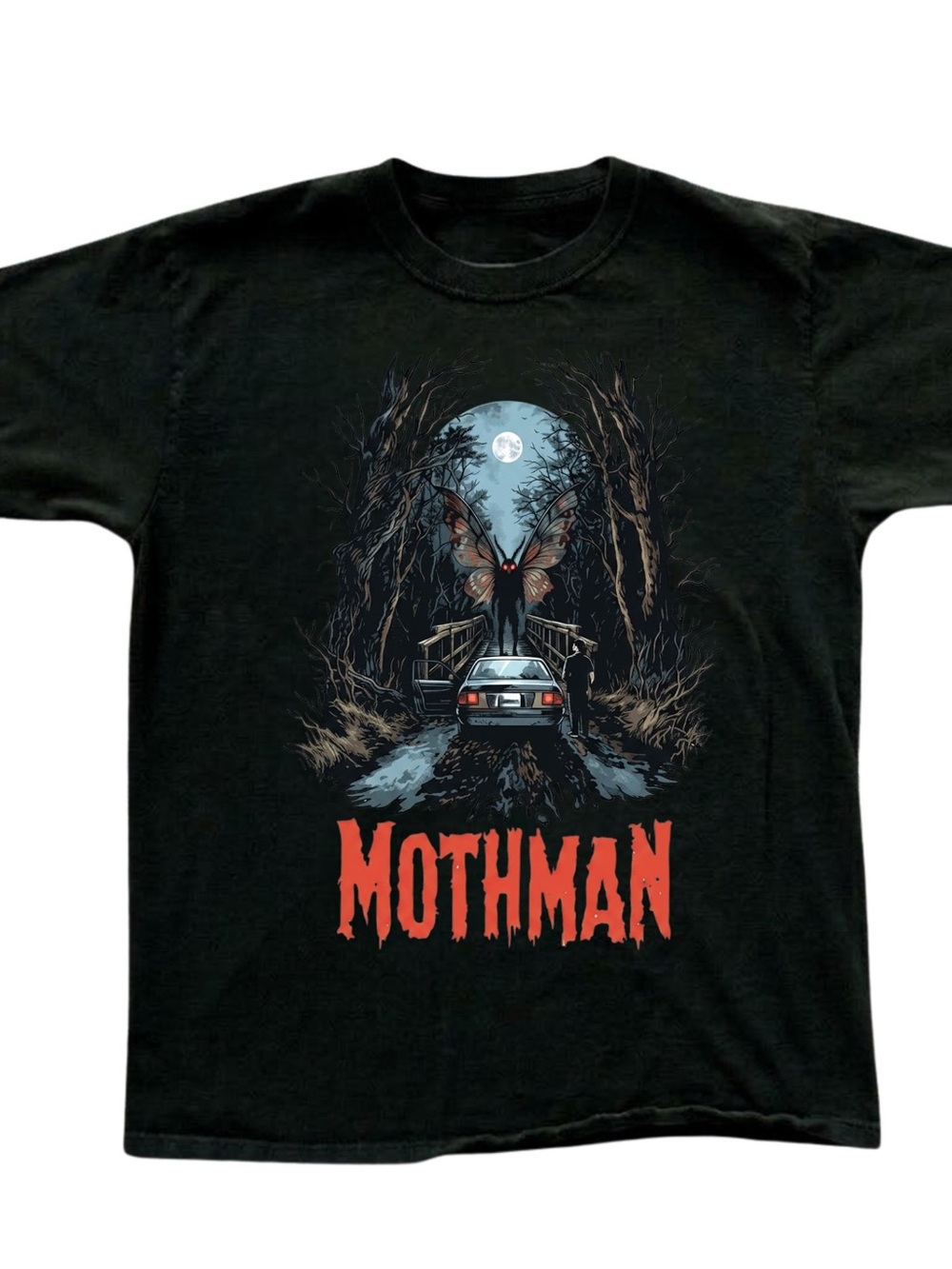 Gildan Mothman Graphic Tee - Black